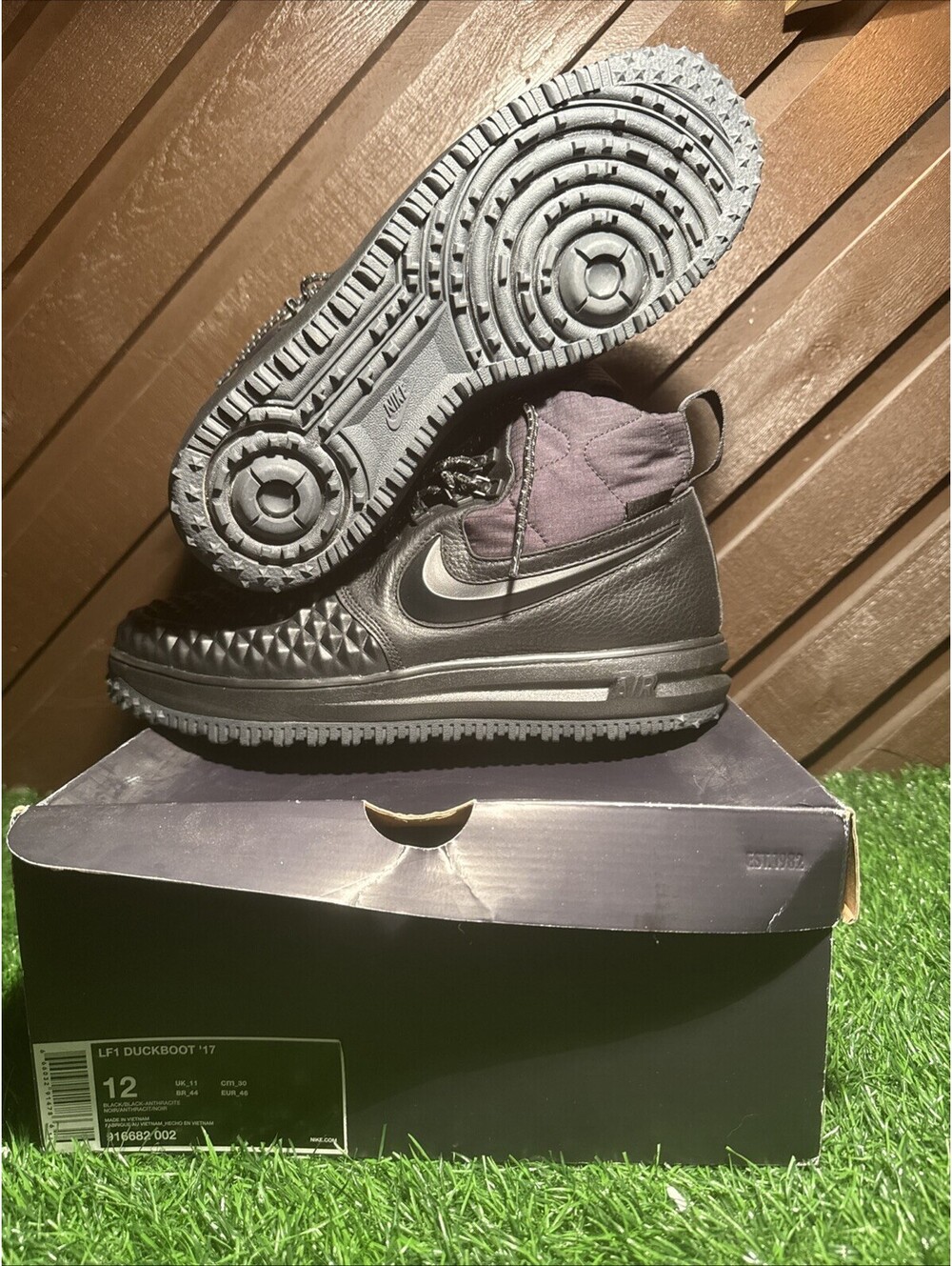 Size 12 - Nike Lunar Force 1 Duckboot 2017 Black VNDS OR DS?.? 916682-002